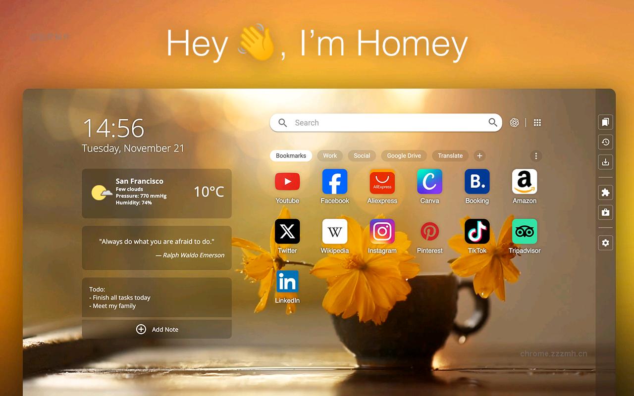 Homey Productivity New Tab_4.27.4_image_2